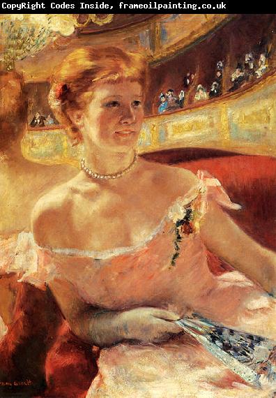 Mary Cassatt Woman with a Pearl Necklace in a Loge